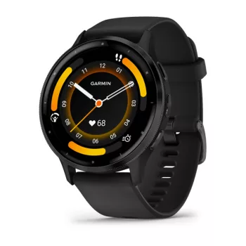   Garmin Venu 3 fekete, fekete kerettel, szilikon szíjjal (ED)