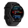 Garmin Venu 3 fekete, fekete kerettel, szilikon szíjjal (ED)