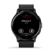 Garmin Venu 3 fekete, fekete kerettel, bőr és szilikon szíjjal (ED)
