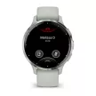 Garmin Venu 3S zsálya, ezüst kerettel, szilikon szíjjal (ED)