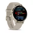 Garmin Venu 3S francia szürke-krémarany, szilikon szíjjal (ED)