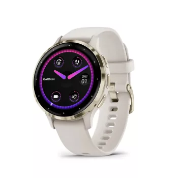   Garmin Venu 3S elefántcsont krémarany, szilikon szíjjal (ED)