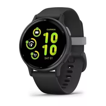 Garmin Vívoactive 5 fekete, szilikon szíjjal (ED)