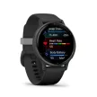 Garmin Vívoactive 5 fekete, szilikon szíjjal (ED)