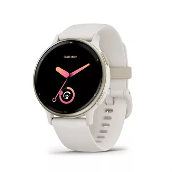   Garmin Vívoactive 5 elefántcsont krémarany, szilikon szíjjal