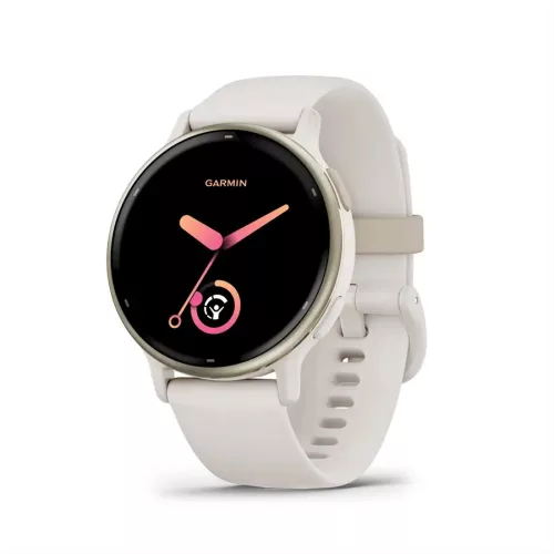 Garmin Vívoactive 5 elefántcsont krémarany, szilikon szíjjal