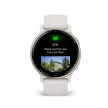 Garmin Vívoactive 5 elefántcsont krémarany, szilikon szíjjal