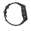 Garmin Fenix 8 47 mm Amoled sötétszürke, fekete szilikon szíjjal (ED)