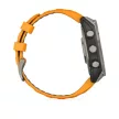Garmin Fenix 8 47 mm Amoled Sapphire titánium, narancs/grafit szilikon szíjjal (ED XD)