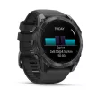 Garmin Fenix 8 51 mm Amoled, sötétszürke, fekete szilikon szíjjal (ED)