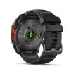 Garmin Fenix 8 51 mm Amoled, sötétszürke, fekete szilikon szíjjal (ED)