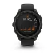 Garmin Fenix 8 47 mm Solar Sapphire karbonszürke, DLC Titanium fekete szilikon szíjjal (ED XD)