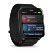 Garmin Venu X1 fekete Titanium, fekete ComfortFit Nylon szíjjal (ED)