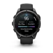 Garmin Fenix 9 47mm AMOLED szürke DLC Titanium fekete szilikon szíjjal (ED)