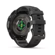 Garmin Fenix 9 47mm AMOLED szürke DLC Titanium fekete szilikon szíjjal (ED)