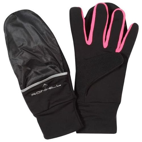 Ronhill Switch Glove futókesztyű Black/Fluo Pink