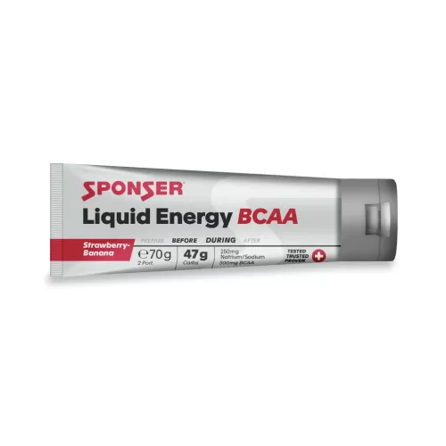 Sponser Liquid Energy BCAA energia zselé (eper-banán ízesítésű) 70 g