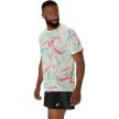 Asics Road All Over Print SS Top férfi rövid ujjú futópóló