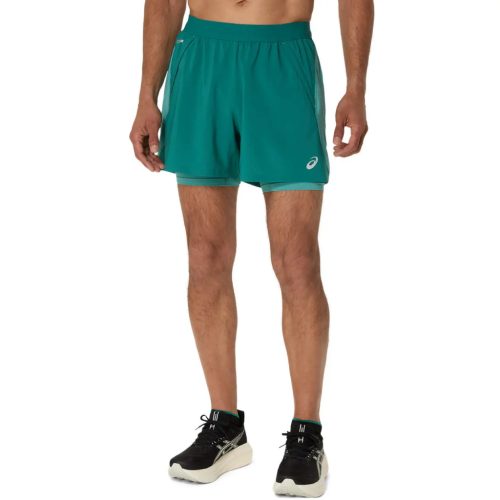 Asics Road 2in1 5 inch Short férfi futó rövidnadrág S