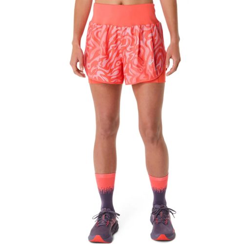 Asics Road All Over Print 2-N-1 3.5 inch Short női futó rövidnadrág L