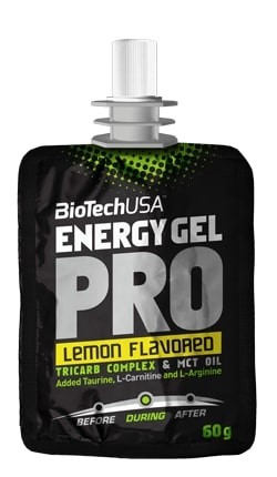 BioTech USA Energy Gel PRO energia zselé (citrom ízesítésű) 60 g