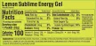 GU Energy Gel energia zselé Lemon Sublime (intenzív citrom ízesítésű) 32 g