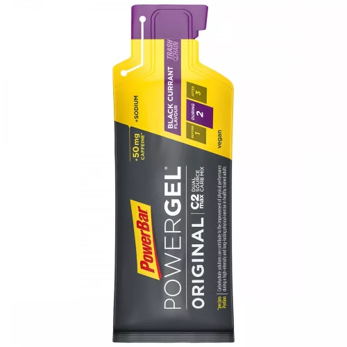 PowerBar PowerGel Original energia zselé Black Currant (fekete ribizke ízesítésű) 41g