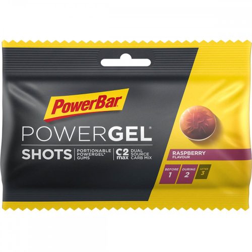PowerBar PowerGel Shots gumicukor Raspberry (málna ízesítésű) 60 g