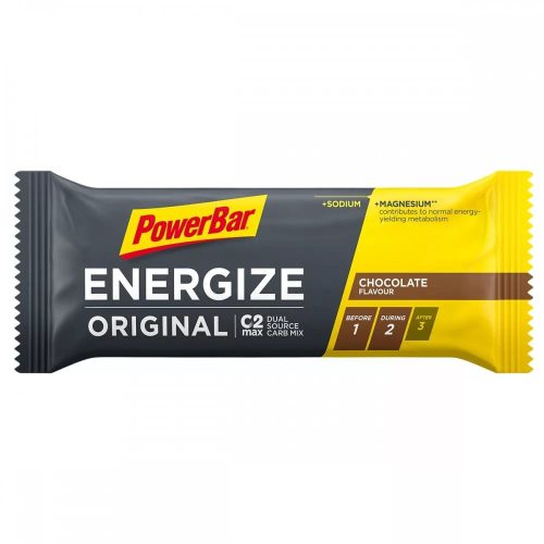 PowerBar Energize Original energiaszelet Chocolate (csokoládé ízesítésű) 55 g
