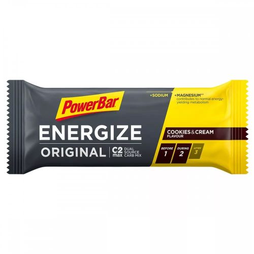 PowerBar Energize Original energiaszelet Cookies & Cream (sütemény ízesítésű) 55 g