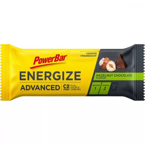 PowerBar Energize Advanced energiaszelet Chocolate/Hazelnut (csokoládé/mogyoró ízesítésű) 55 g