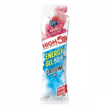   High5 Energy Gel Aqua Caffeine energia zselé Berry (erdei gyümölcs ízesítésű) 66 g
