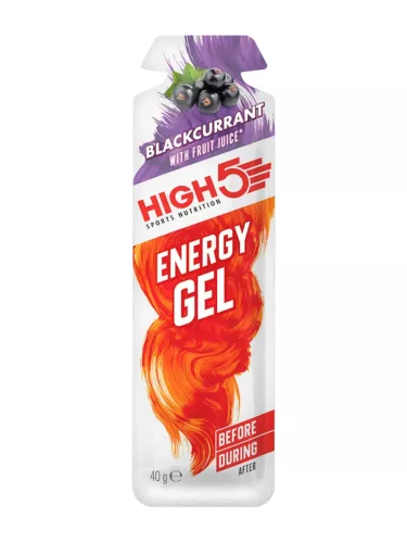 High5 Energy Gel energia zselé Blackcurrant (fekete ribizli ízesítésű) 40 g