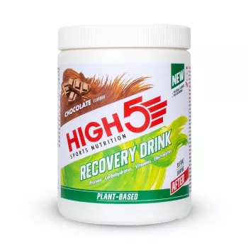   High5 Vegan Recovery Drink regeneráló italpor Chocolate (csokoládé ízesítésű) 450 g