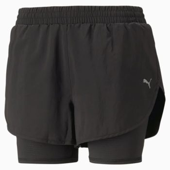   Puma Run Favorite Woven 2in1 3 inch Short női futó rövidnadrág
