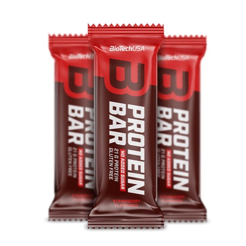 BioTech USA Protein Bar fehérjeszelet Strawberry (eper ízesítésű) 70 g