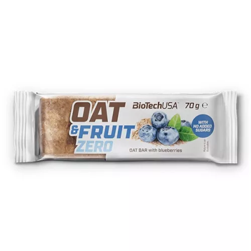 BioTech USA Oat & Fruits Zero energia zabszelet áfonya, 70 g