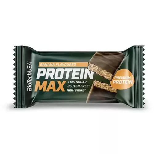 BioTech USA Protein Max fehérjeszelet Banana (banán ízesítésű) 45 g