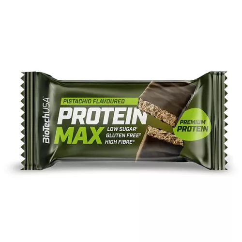 BioTech USA Protein Max fehérjeszelet Pistachio (pisztácia ízesítésű) 45 g
