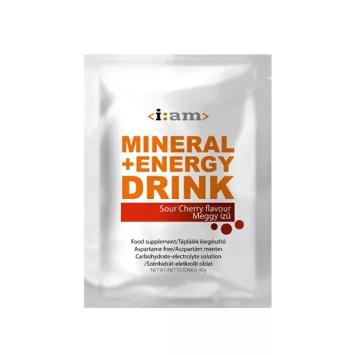 I:AM Mineral +Energy Drink izotóniás italpor (meggy ízesítésű) 40g