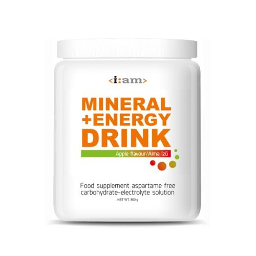 I:AM Mineral +Energy Drink izotóniás italpor (alma ízesítésű) 800 g