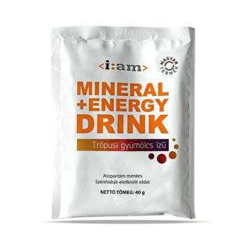   I:AM Mineral +Energy Drink izotóniás italpor (trópusi gyümölcs ízesítésű) 40g