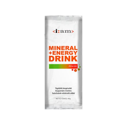 I:AM Mineral +Energy Drink izotóniás italpor (alma ízesítésű) 40g