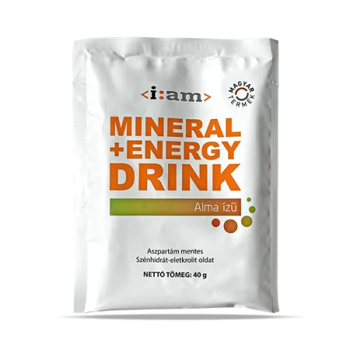 I:AM Mineral +Energy Drink izotóniás italpor (alma ízesítésű) 40g
