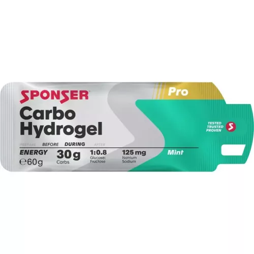Sponser Carbo Hydrogel energia zselé (menta ízesítésű) 60 g