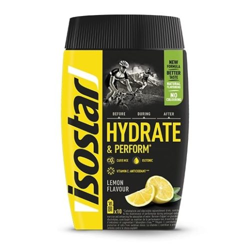 Isostar Hydrate & Perform izotóniás italpor (citrom ízesítésű) 400 g