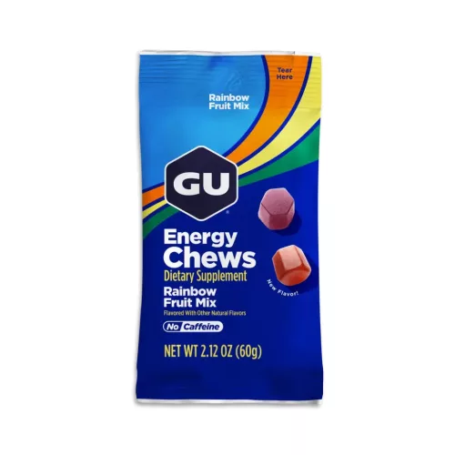 GU Energy Chews gumicukor Rainbow Fruit Mix (gyümölcsmix ízesítésű) 60 g