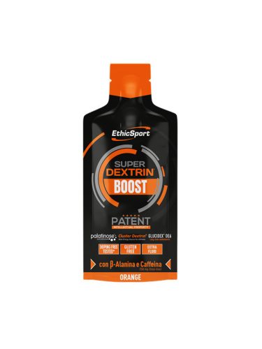EthicSport Super Dextrin Boost energia zselé Orange (narancs ízesítésű) 30 ml