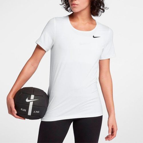 Nike WMNS Pro Mesh T-shirt női futófelső L