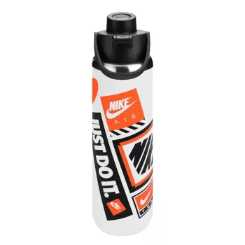  Nike SS Recharge Chug Bottle 24 oz Graphic White/ Black 700 ml